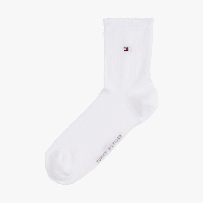 타미힐피거 여성 [정상가:16,000원] 솔리드 립 쇼트 삭스T22F7ACK050WT1002