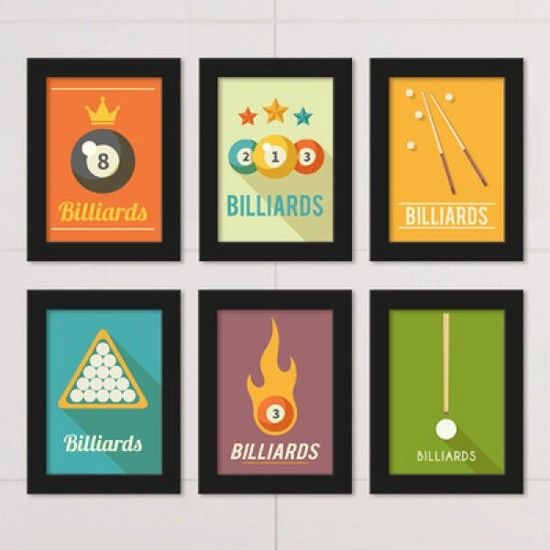 없음 아트박스/꾸밈 ct513-당구한게임_액자세트