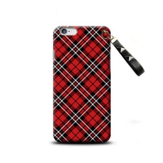 아트박스/키스맥 프리미엄 티탄체크패턴 키링케이스(갤럭시S20)