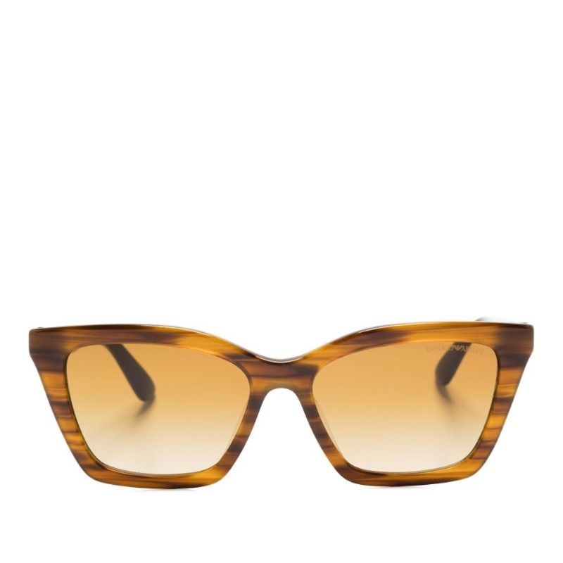 엠포리오 아르마니 엠포리오아르마니 캣아이 스트라이프 그라디언트 렌즈 선글라스 0EA4250U 62682L5