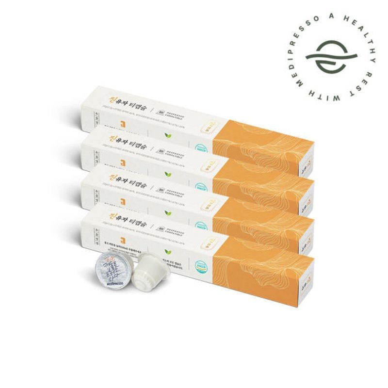 [(주)메디프레소]메디프레소 진유자차 네스프레소호환 한차 티캡슐 10개입 X 4개