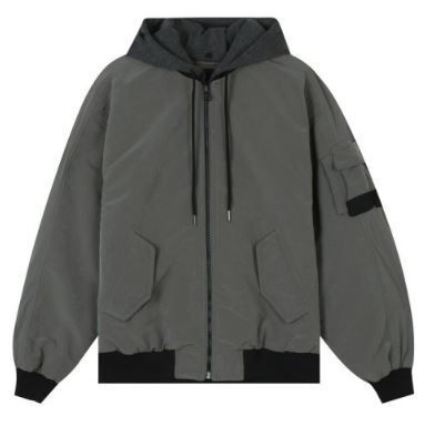 버커루 [AK수원점] [버커루] 유니 N/P 후드레이어드 4온스 패딩 항공점퍼(B243Z2020P)