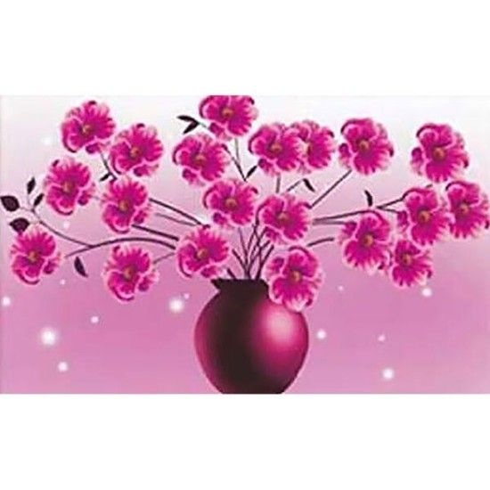 아트박스/퍼즐사랑 아리따운 꽃화병 (5D)(샤이닝) 보석십자수 40x65