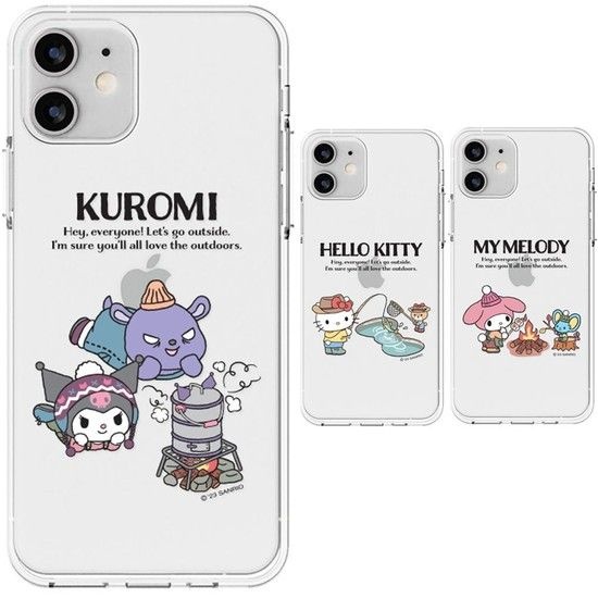 상품상세참조 갤럭시A퀀텀 산리오 듀오캠핑 케이스 투명 슬림 젤리 A716 산리오정품 산리오케이스