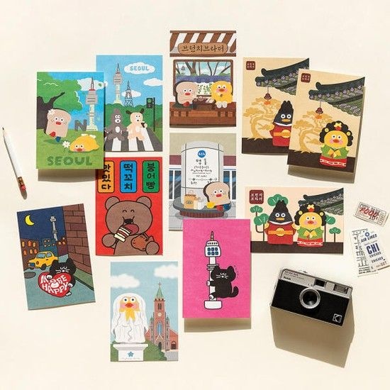 아트박스/로마네 Brunch Brother 엽서 코리아