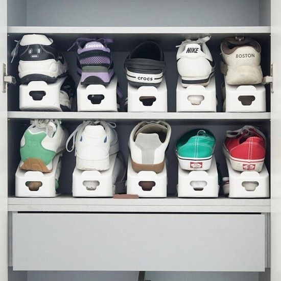 아트박스/보노하우스 슈스케 화이트 심플 슈즈렉 10개 신발정리대 슈즈랙