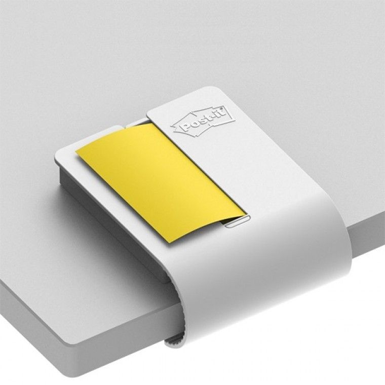 3M-잇.강한점착용.클립.디스펜서.화이트.지.포스트.점착식지.메모 포스트잇 강한점착용클립디스펜서 화이