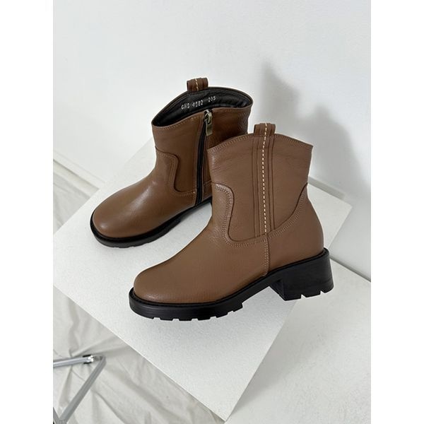 [하프클럽]지쎄수제화 고트가죽 아우닥스 웨스턴 부츠