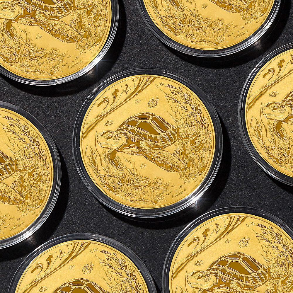 24k 황금 장수거북이 순금코인0.2g + 프리미엄 가죽패키지