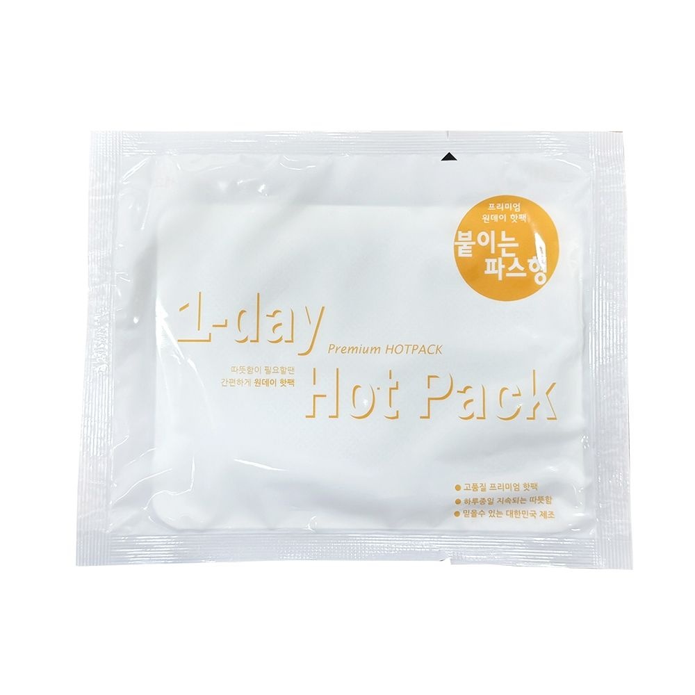 원데이 1-day 프리미엄 핫팩 붙이는 파스형 국산 50g