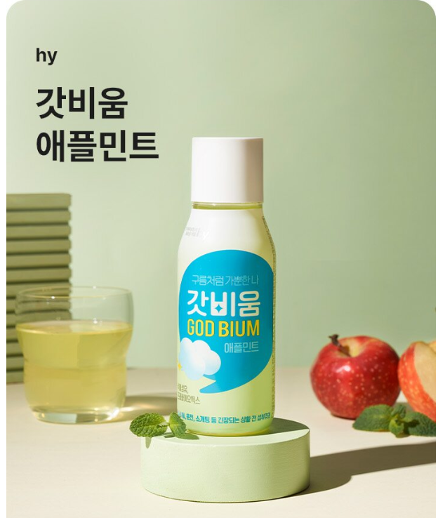 [오늘출발] 에치와이 한국야쿠르트 갓비움 애플민트 230ml, 10개
