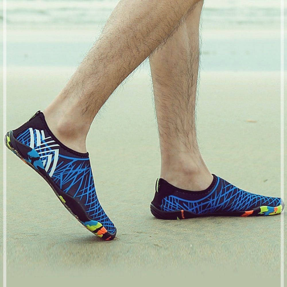 남성 아쿠아 슈즈 미끄럼 방지 신발 물놀이  블랙 255-260mm 265-270mm