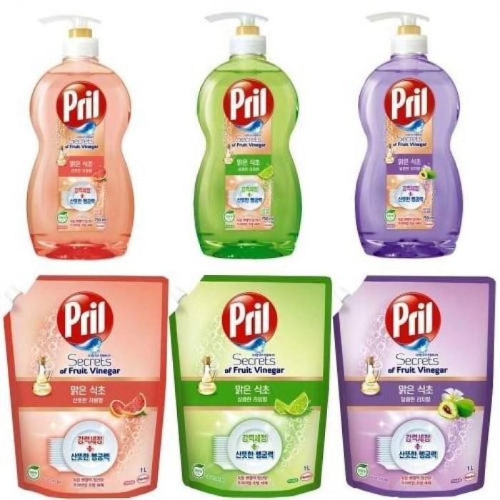 상세페이지 참조 JU 프릴 맑은식초 주방세제 용기 리필 식기세척 세제