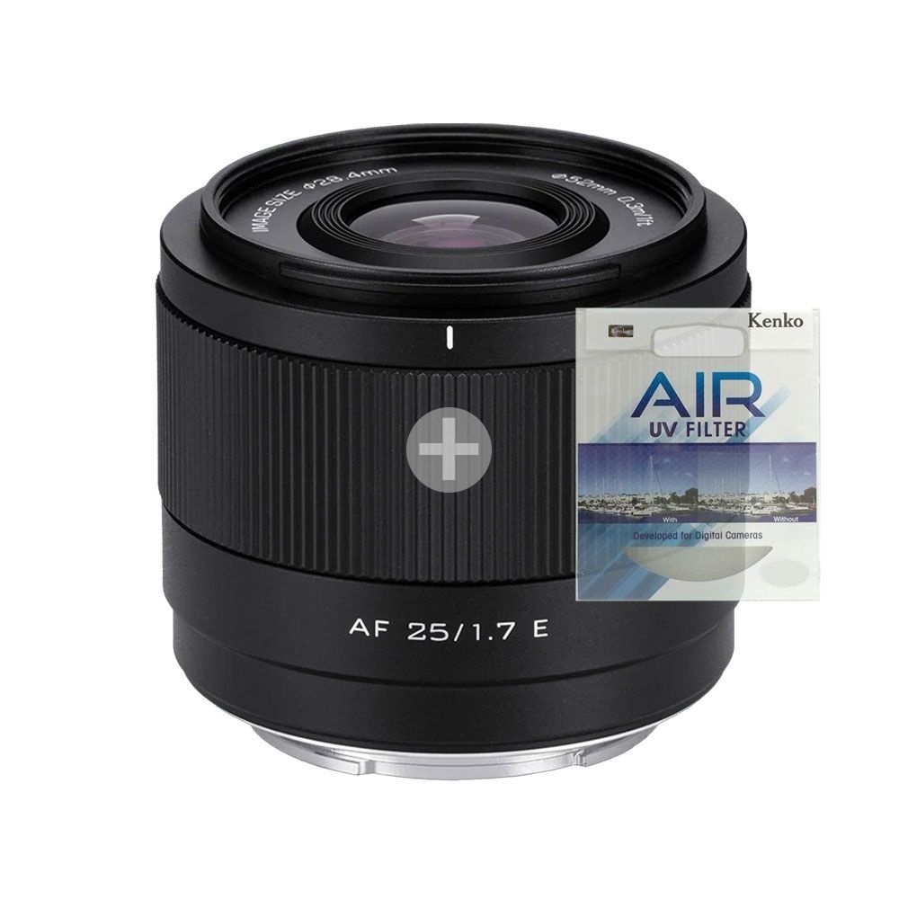 [롯데백화점] 빌트록스 25mm F1.7 소니 E마운트 APS-C 렌즈 (겐코 UV 필터) LE1219519531