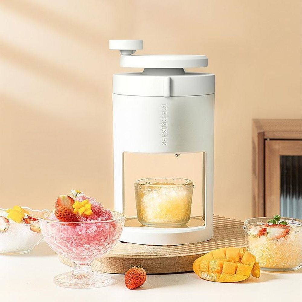 눈꽃 가정용 옛날 팥빙수 빙수기계  +얼음틀set