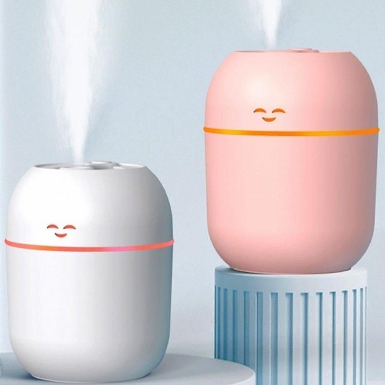 무드등 LED 저소음 대용량 스마일 USB 가습기 간편 원룸가습기