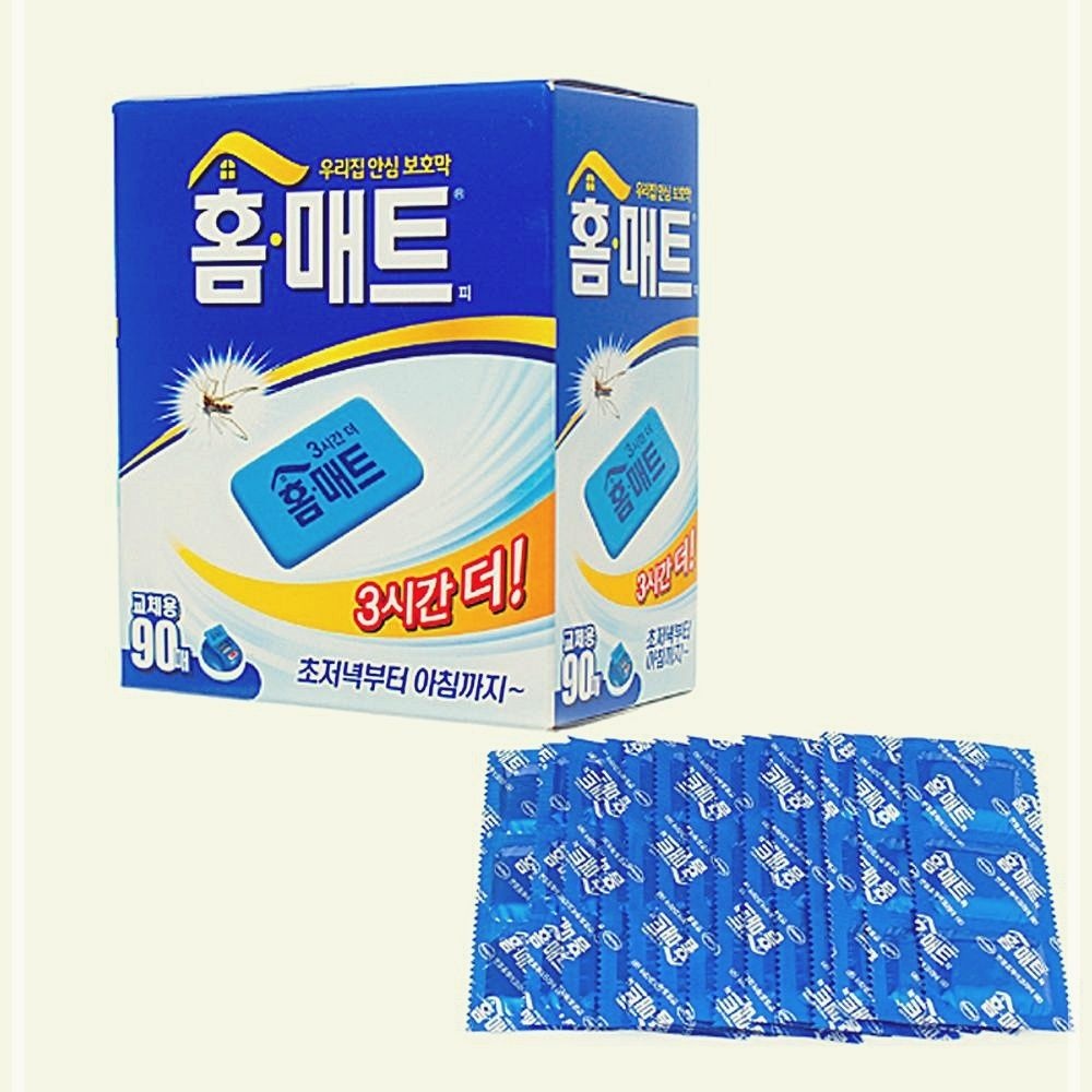 전자모기향 훈증기 모기향 매트 홈매트(90매) 교체용