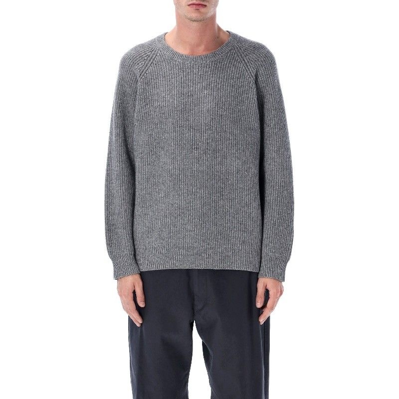 어도어럭스 코리더 울 캐시미어 리브 크루넥 스웨터 SW0215 GRY