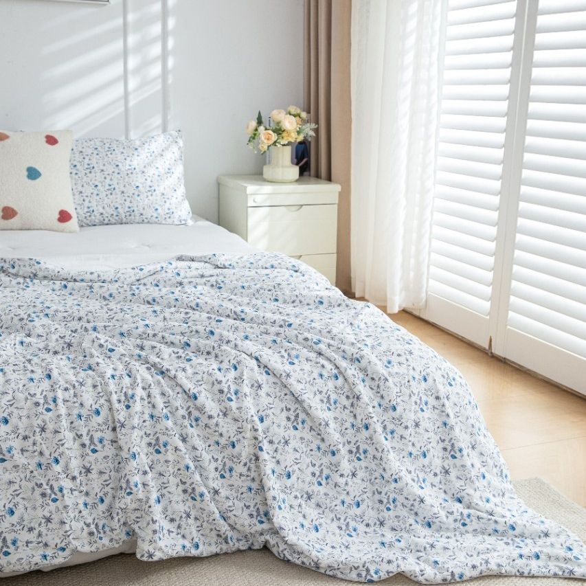 [하나침장] 올리브 쿨 냉감 시원한 여름이불(싱글)/열대야이불