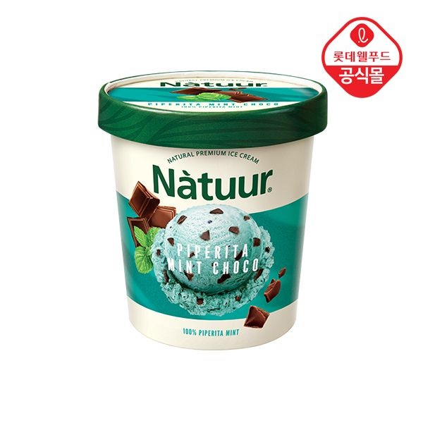 롯데웰푸드 롯데웰푸드 [나뚜루] 피페리타민트 초코 파인트 474ml