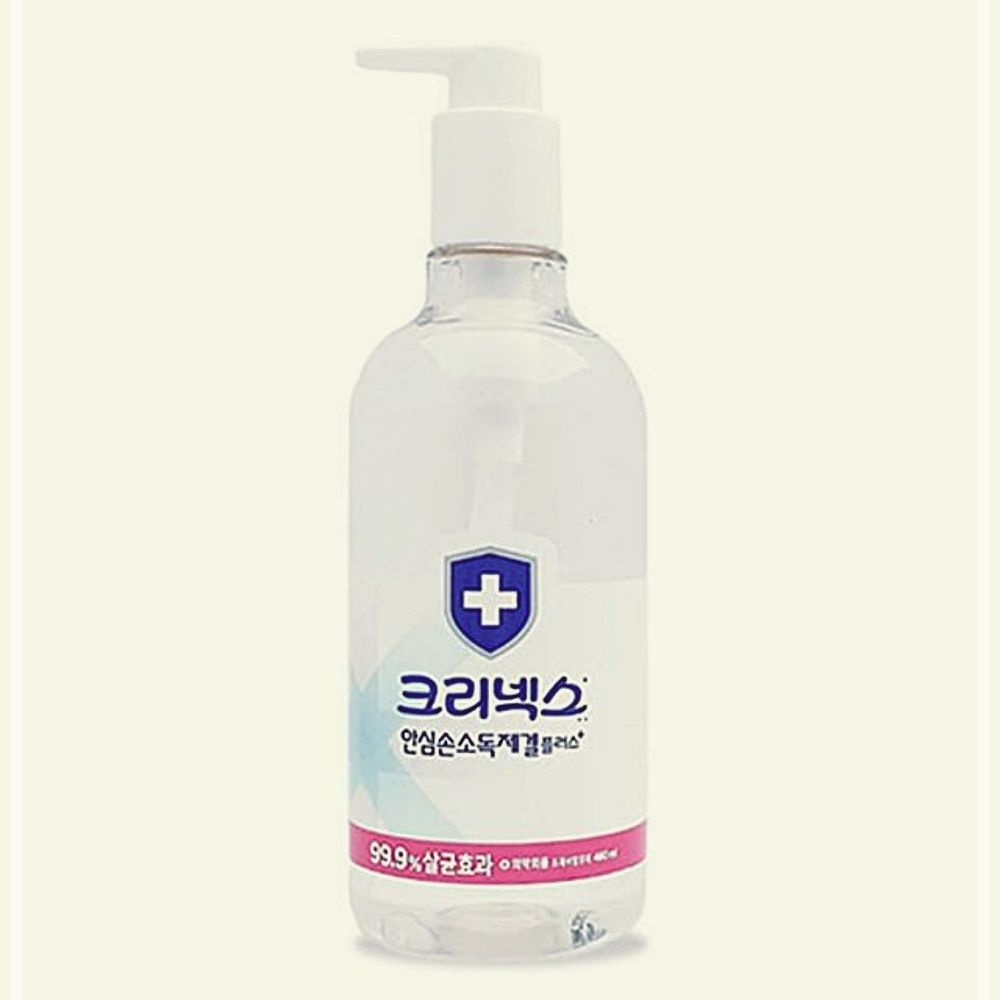 크리넥스 안심 손소독제 펌프용기 오염제거 480ml  안심손소독겔480ml