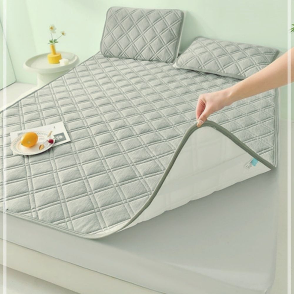 여름 매쉬 쿨매트 냉감패드 통풍 침대 가족용 1.5x2m  그레이