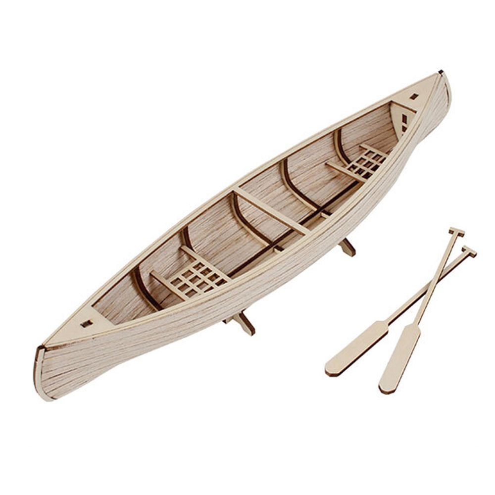 영공방 목공 미니어처 인테리어 장식 소품 인디언 카누 DIY 취미 만들기 조립 장난감