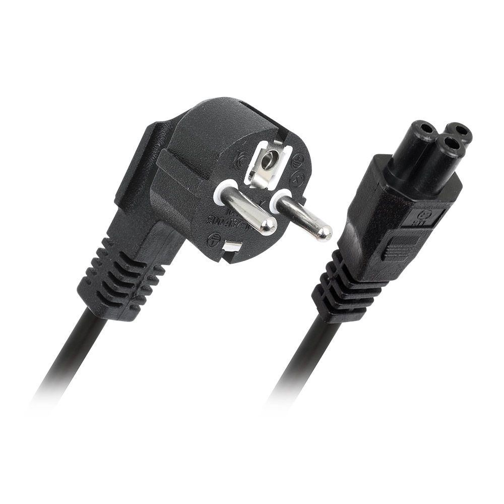 KC인증 클로버형 3구 1M AC 220v 파워코드 전원케이블 모니터 프린터 아답터 C5 전원코드 선 크로바 ㄱ자형