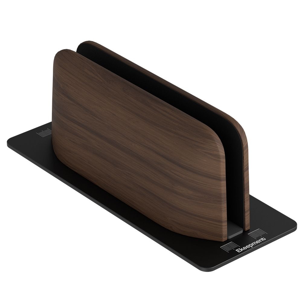 이킵먼트 Ekeepment 우드클램쉘 노트북 태블릿 수직 세로 클램쉘 거치대 싱글