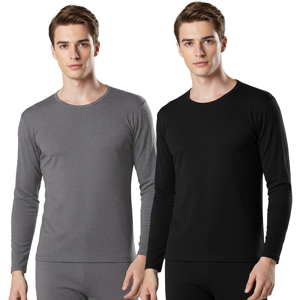 미미캐츠 [패션플러스][미미캐츠]미미캐츠 국산 뽀송 면 기모 남성 내의 상의 R-3090