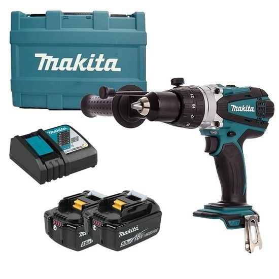 마끼다/DHP458RTE/18V 충전 해머 드라이버 드릴/5.0Ah(2개)/풀세트 마끼다해머드릴