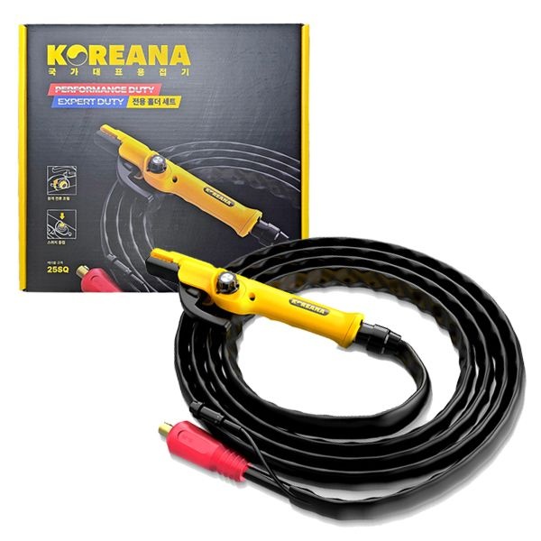 코리아나 아크용접기 홀더선 10M 퍼포먼스듀티 KH200