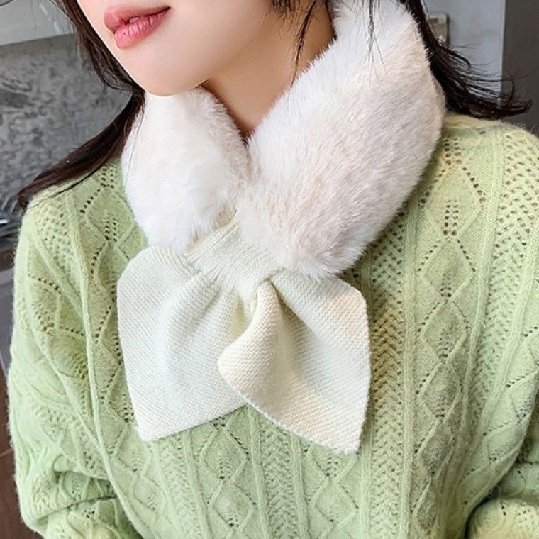 큐티 여성 목도리 퍼 머플러 겨울 여자 넥워머