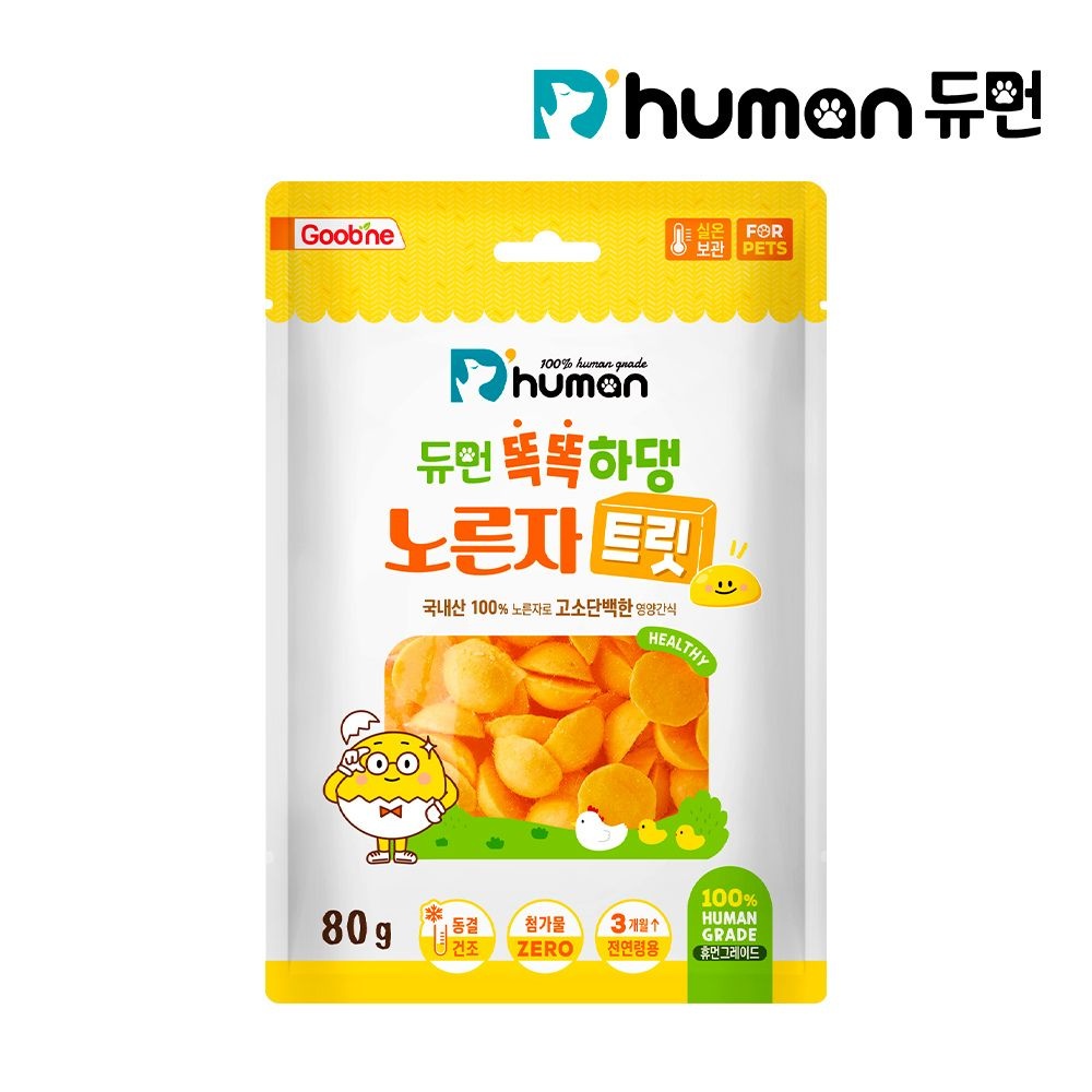 듀먼 (현대Hmall) [듀먼] 똑똑하댕 노른자트릿 80g 1팩