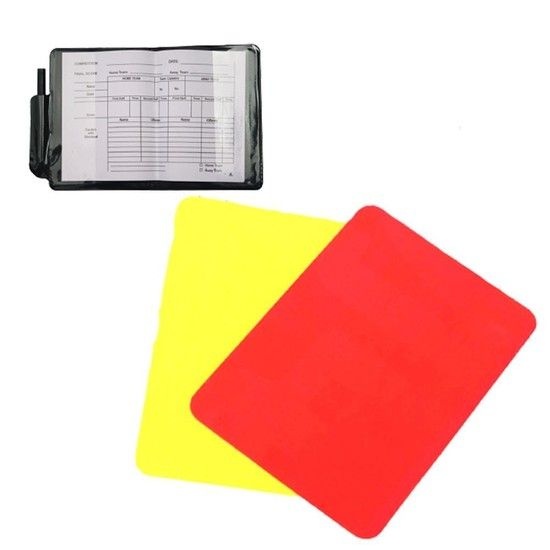 레드카드 심판카드 축구 경기 옐로카드 심판 수첩 심판 옐로카드 심판카드