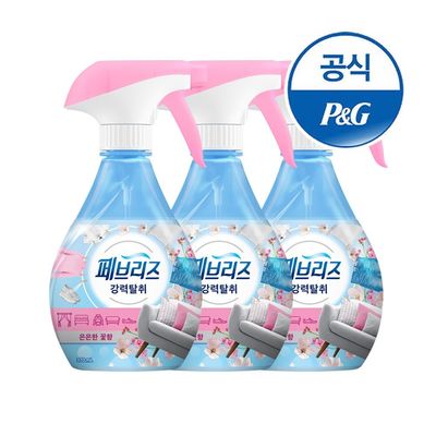 (~10/31 리뷰 1,500P) 페브리즈 섬유탈취제 용기형 은은한 향 370ml 3개
