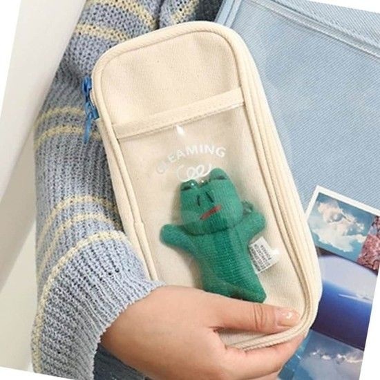 펜케이스 파우치 학용품 준비물 포켓 필기구 정리함 취업 준비생 보관함 수험생 필기구