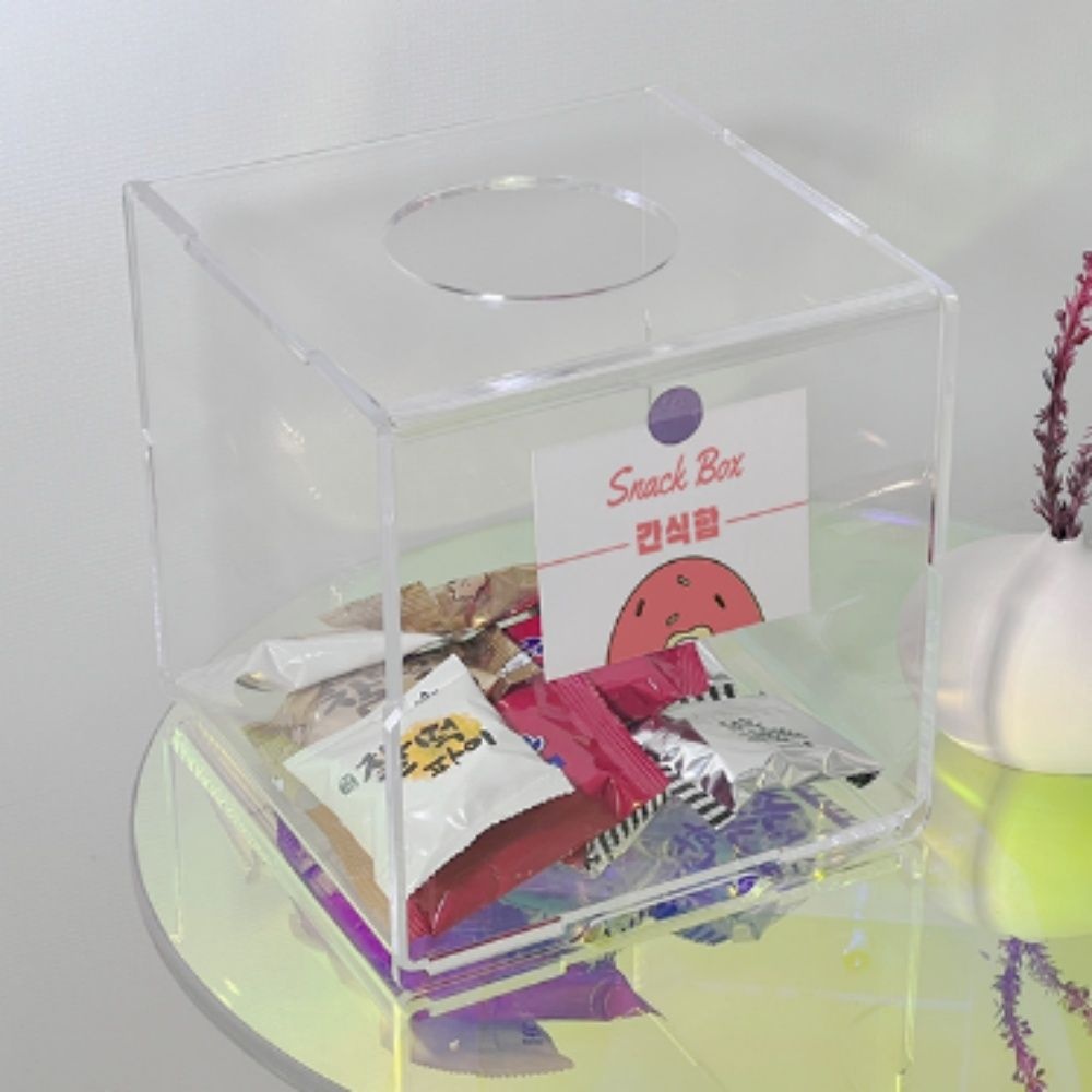 (주)PNC 매장 이벤트용 대형 투명응모함 아크릴 추첨함 사연함 20cm