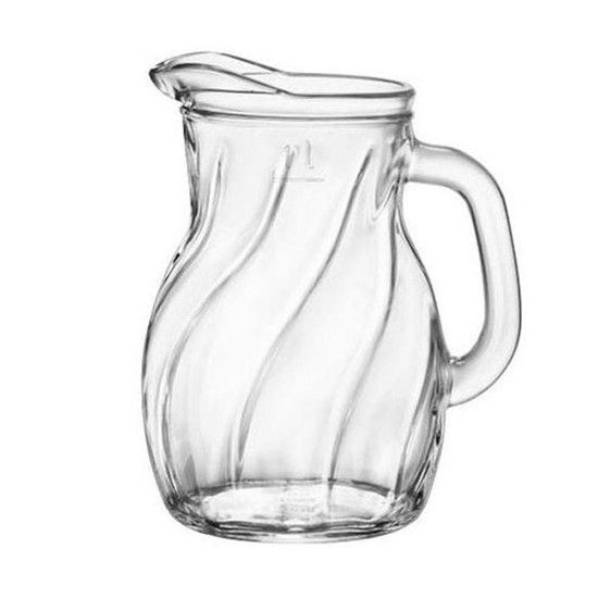 보르미올리 유리 물병 워터저그 카페 쥬스잔 1L 1P 식당물병 식당물통 업소물병 냉장고물병