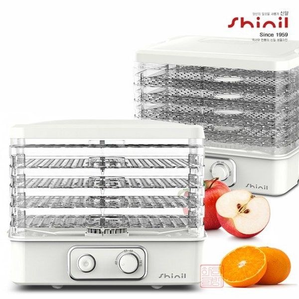 신일전자 5단트레이 식품건조기 감 고구마 말랭이 수제간식 귤피 과일 야채 시래기 고기 애견간식 건조기 455873