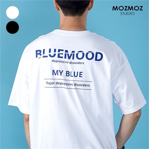 [하프클럽]블루무드 오버핏 반팔티셔츠