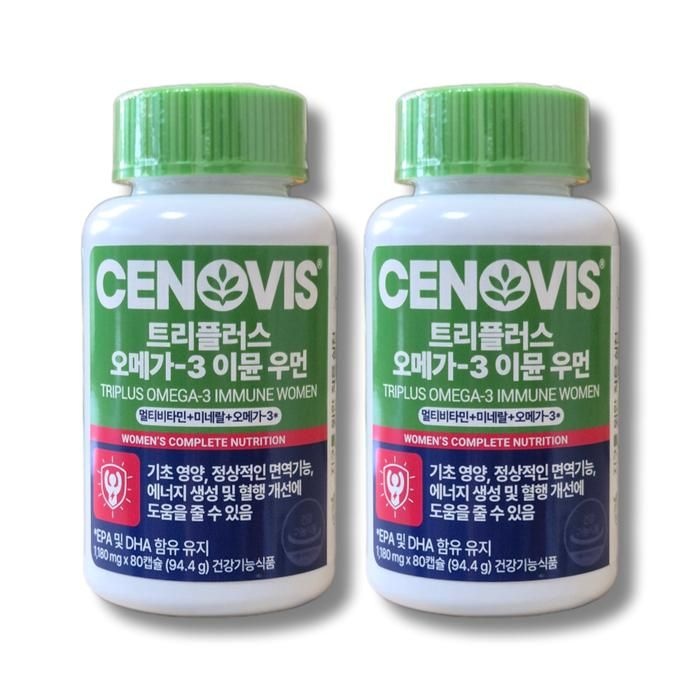 세노비스 트리플러스 오메가3 이뮨 우먼 1180mg 80캡슐 2개 /wb