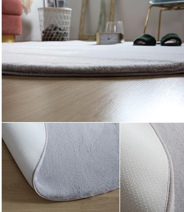 태현 온카페트 두꺼운 러그 카페트 극세사 그레이 150x200