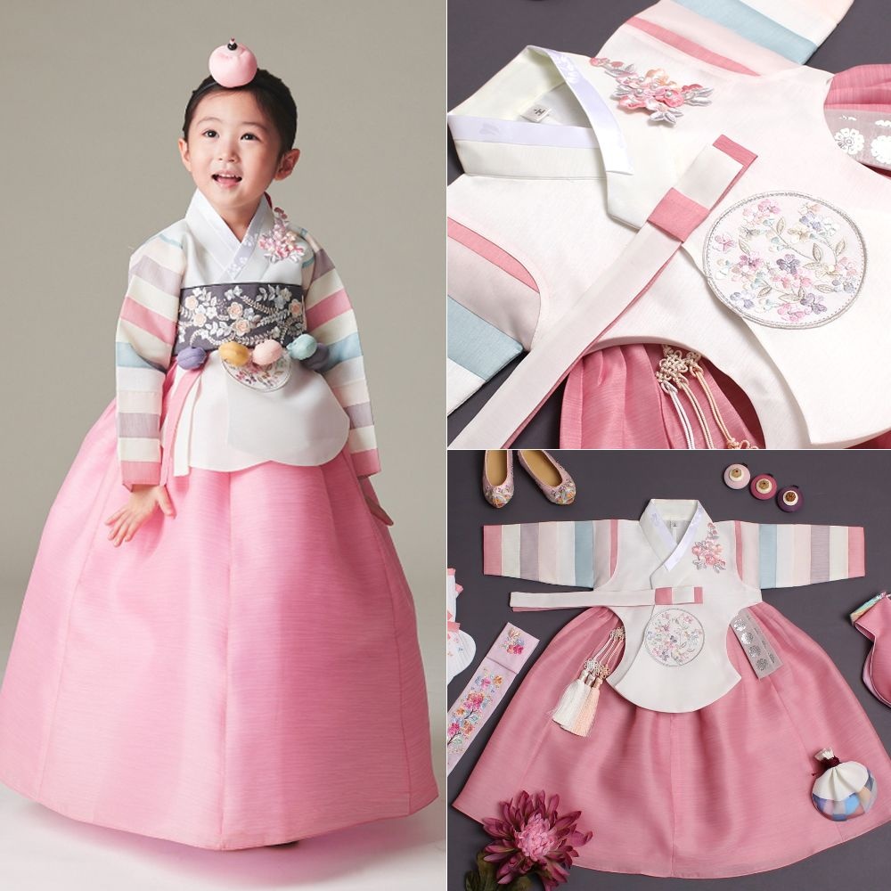 115 은설 색동 아이당의 - 여아한복 아동한복 유아한복 어린이한복 키즈한복