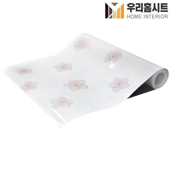 [우리홈시트] 접착식 고광택 큐빅시트지 HNQ-306 백수국 폭50cm