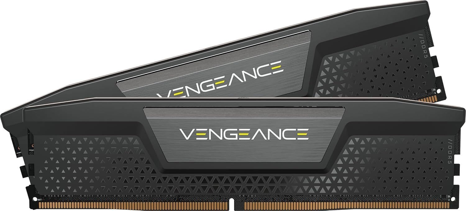 [해외] CORSAIR DDR5-6400MHz VENGEANCE DDR5 시리즈 PC5-51200 Intel XMP 메모리 키트 32GB 블랙 [2x 16GB]