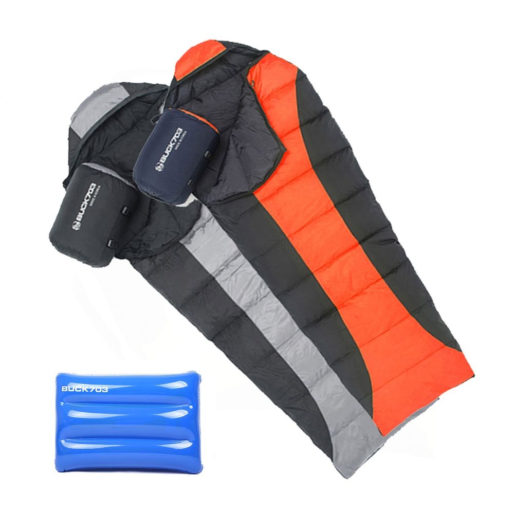벅703 100% 거위털 퍼스트 XXL 거위털침낭 캠핑 차박 사계절 구스침낭