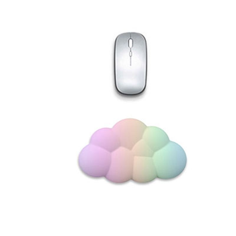 [해외] 마우스 레인보우 구름모양 손목 키보드 팜레스트 받침대