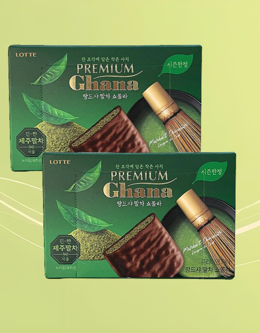 가나 랑드샤 말차 쇼콜라 쿠키 91g 1+1개 말차 과자 신상