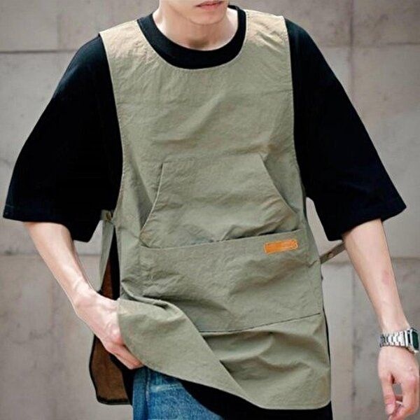 옷자락 [옷자락]여성 작업용 공방 다용도 포켓 나일론 조끼 앞치마